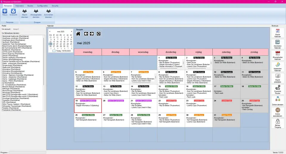Personen & Kalenders