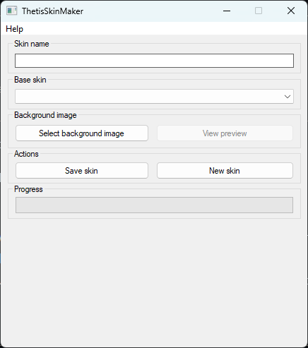 First version of ThetisSkinMaker
